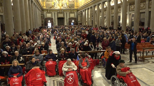 Zahjen esk nrodn pout v bazilice Santa Maria Maggiore v m k oslav sv. Aneky esk pi pleitosti 30. vro jejho svatoeen. (11. listopadu 2019)