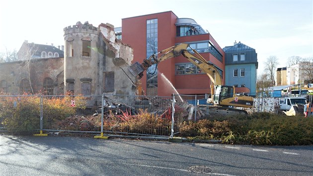 Demolice jabloneckho zmeku (19. listopadu 2019)