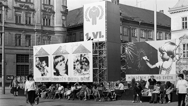 Brněnské náměstí Svobody v 80. letech.