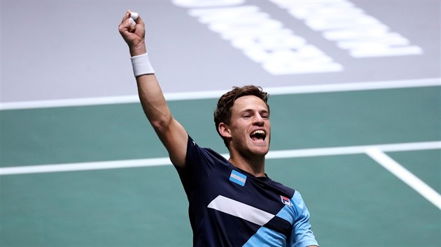 Diego Schwartzman z Argentiny slav vhru.