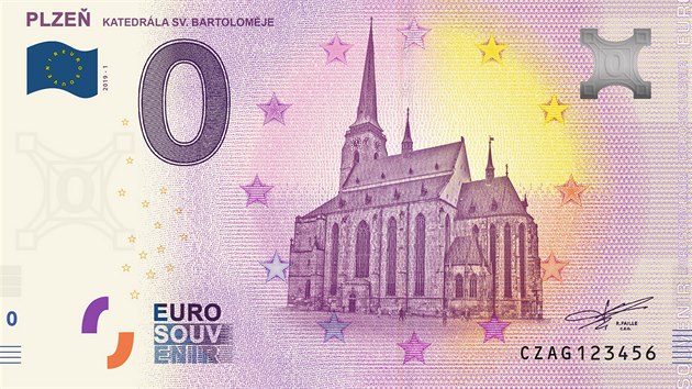 Plzeň má svoji eurobankovku. Prodávat se začne v neděli 17. listopadu.