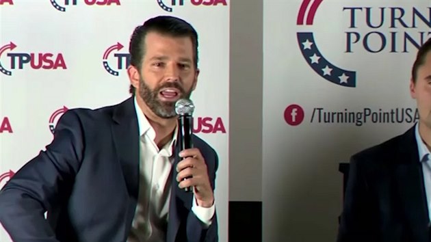 Trump junior neunesl kritiku. Debatu v LA zruil (10. listopadu 2019)