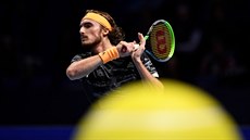 Stefanos Tsitsipas ve svém prvním utkání na Turnaji mistr.