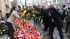 Pietní místo na Národní tíd v Praze
