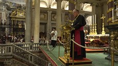 Zahájení eské národní pout v bazilice Santa Maria Maggiore v ím k oslav...