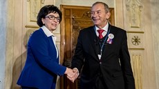 éfka polského Sejmu Elbieta Witeková s pedsedou Senátu Jaroslavem Kuberou na...