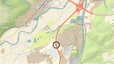 Most (ozna�en krou�kem) padne 30. listopadu.