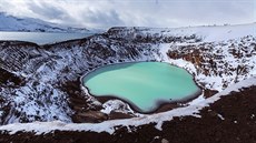 Kráter islandské sopky Askja