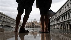 Benátky v neděli postihla další záplavová vlna, třetí během jediného týdne....