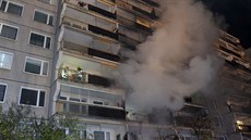 Požár vypukl v domě s pečovatelskou službou v ulici kpt. Stránského na Černém...