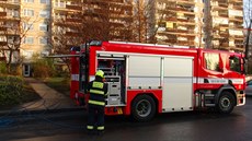 Požár vypukl v domě s pečovatelskou službou v ulici kpt. Stránského na Černém...