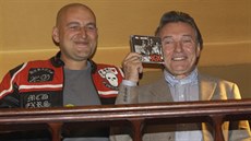 Lou Fanánek Hagen a Karel Gott na ktu alba skupiny Ti sestry (9. kvtna 2005)