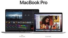 Srovnání velikostí stávajících velikostí notebooků Apple MacBook Pro.