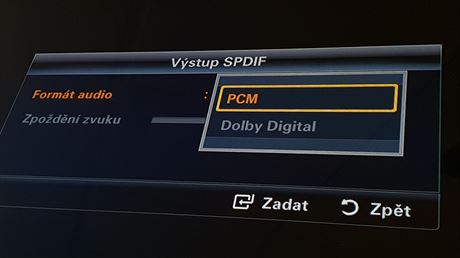 Pepnutí zvukového výstupu televizoru z Dolby Digital na PCM (ilustraní foto)