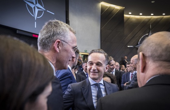 Nmecký ministr zahranií Heiko Maas v centrále NATO