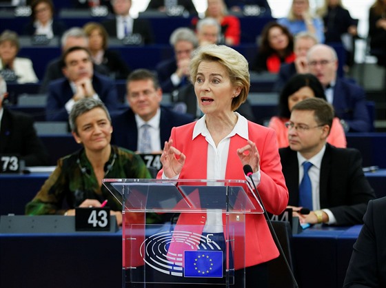 Nová pedsedkyn Evropské komise Ursula von der Leyenová promluvila mimo jiné o...