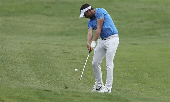 Francouzský golfista Mike Lorenzo-Vera na turnaji European Tour v Dubaji
