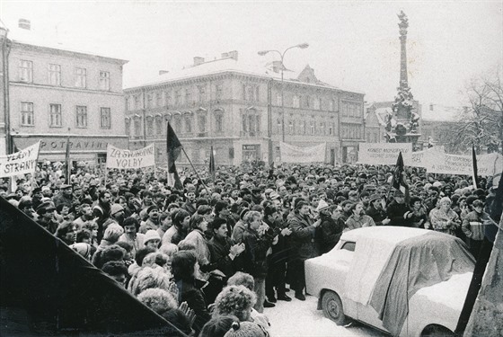 Generální stávka v Jaromi 27. listopadu 1989
