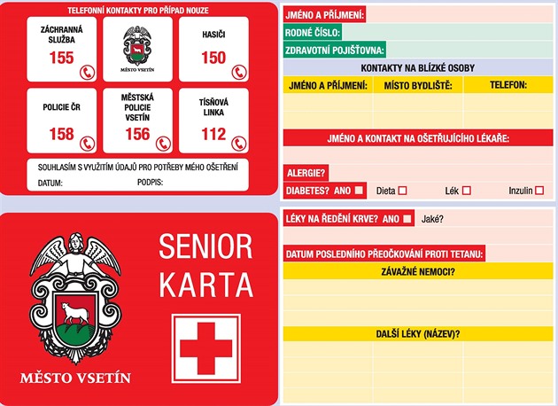 Vsetínská radnice zatím nechala natisknout dva tisíce seniorských karet.