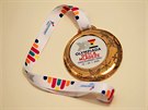 Zlatá varianta medaile pro Hry IX. zimní olympiády dětí a mládeže 2020 konané v...