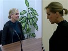 Zpvaka Helena Vondráková u Obvodního soudu pro Prahu 7 (26. listopadu 2019)