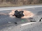 Z fabie vyltl motor a zstal leet na silnici.