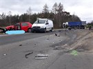 Tragick nehoda zablokovala silnici mezi Planou nad Lunic a Sobslav.