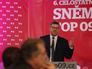 Končící předseda Jiří Pospíšil na volebním sněmu TOP 09