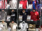 Slávistické muzeum na stadionu v Edenu uspoádalo výstavu dres vítz Zlatý...