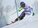 Petra Vlhová ve slalomu v Levi.