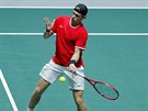 Denis Shapovalov z Kanady proti americkým tenistm
