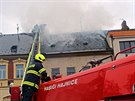 Po��r vypukl v dom�, kter� pat�� m�stu Dv�r Kr�lov� (26. 11. 2019).