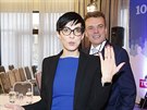 Kandidáti na pedsedu TOP 09 Markéta Pekarová Adamová a Tomá Czernin na...