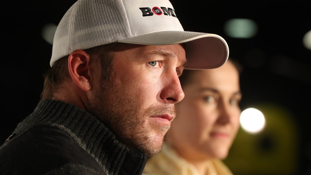 Bode Miller a árka Strachová.