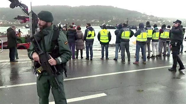 panlsk policie zadrela ponorku, kter vezla z Kolumbie pes ti tuny kokainu. V Evrop bylo takov plavidlo zadreno poprv. (25. listopadu 2019)