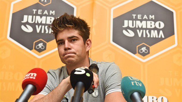 Wout van Aert na tiskov konferenci.