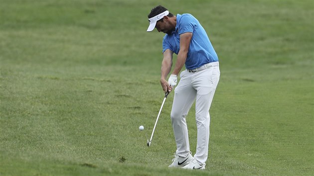 Francouzsk golfista Mike Lorenzo-Vera na turnaji European Tour v Dubaji