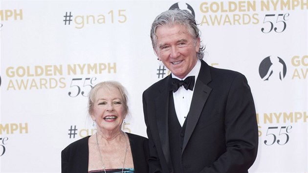 Patrick Duffy a jeho manželka Carlyn Rosserová (Monte Carlo, 18. června 2015)