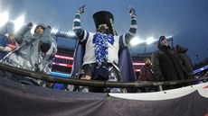 Fanouek Dallas Cowboys bhem zápasu s New England Patriots