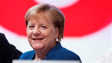 Nmecká kancléka Angela Merkelová na stranickém sjezdu CDU v Lipsku. (23....
