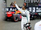 Lewis Hamilton z Mercedesu byl v kvalifikaci nejrychlejí.