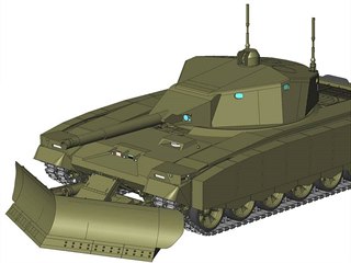 Vizualizace robotického tanku Šturm