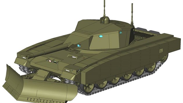 Vizualizace robotického tanku Šturm