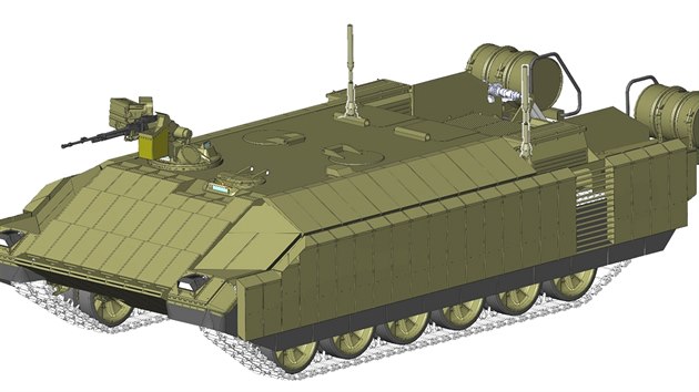 Návrh obrněného transportéru na podvozku T-72B3