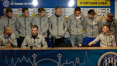 Fotbalisté Olomouce se po utkání s Libercem na tiskové konferenci postavili za...