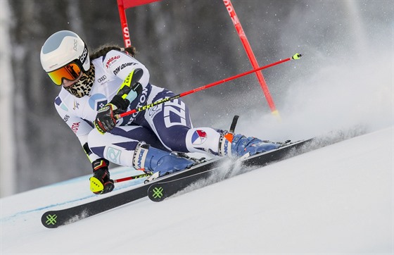 Gabriela Capová v ob�ím slalomu Sv�tového poháru v americkém Killingtonu