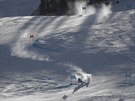výcarský lya Marco Odermatt na trati superobího slalomu v americkém Beaver...