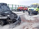 Nehoda na dlnici D6 u Kynperka.