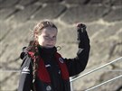 Aktivistka Greta Thunbergová po títýdenní plavb pes Atlantik dorazila do...