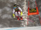 Rakuanka Stephanie Venierová na trati super-G v Lake Louise.